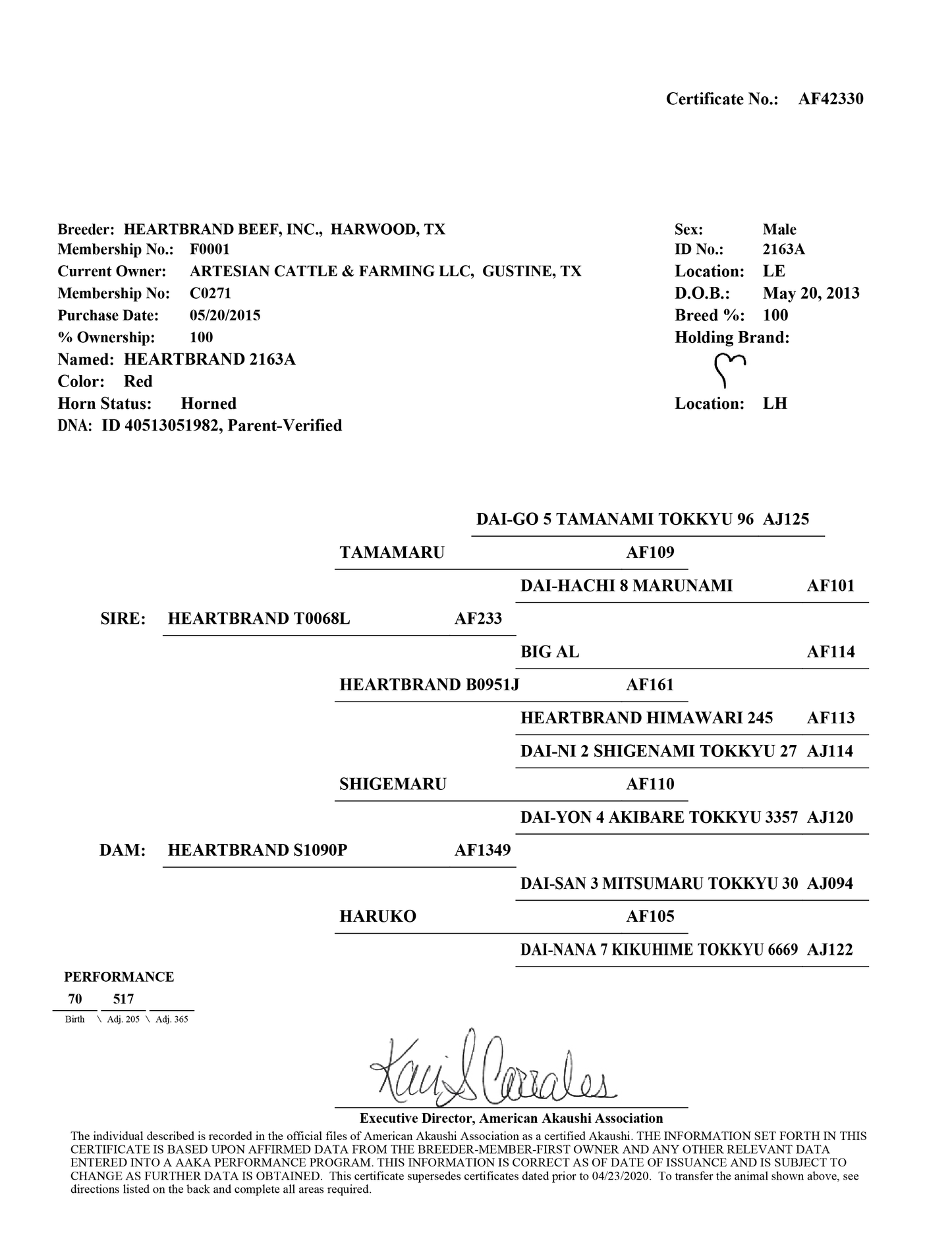 Semen - Heartbrand - 2163A