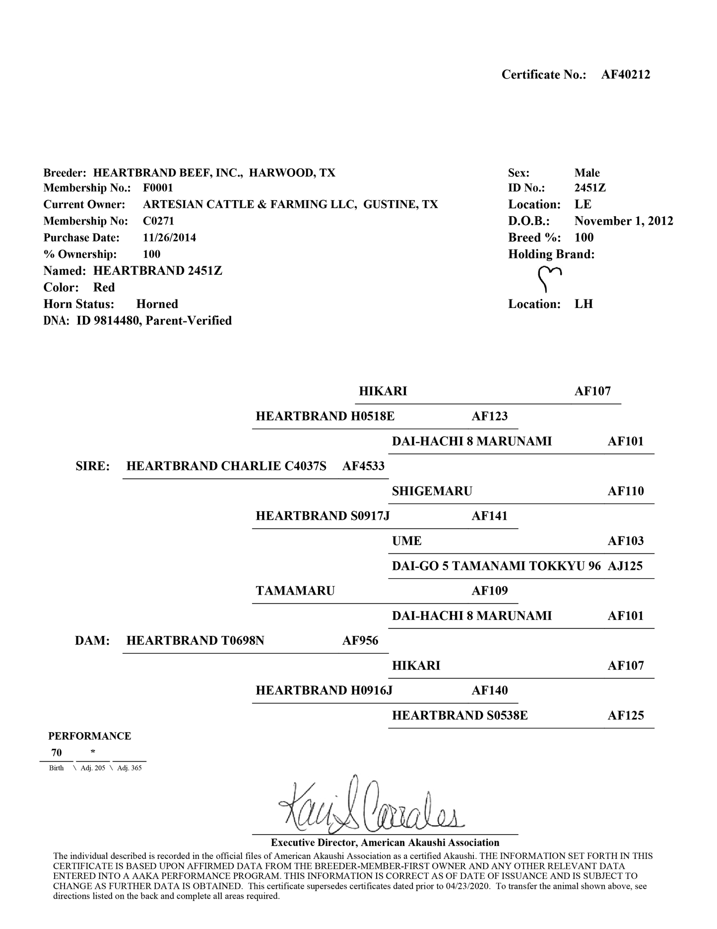 Semen - Heartbrand - 2451Z