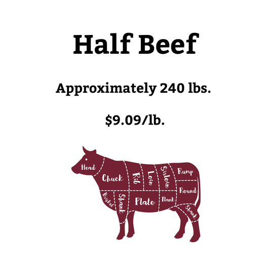 Half Beef - per lb.
